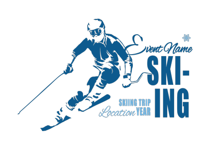 Skiing t-shirt designs