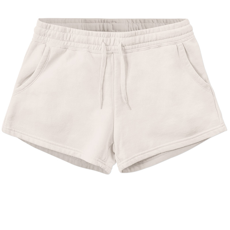 Independent Trading Ladies Wave Wash Fleece Shorts - Bone
