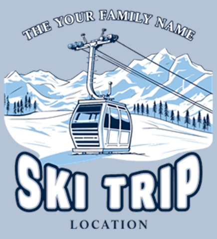 Skiing t-shirt design 10