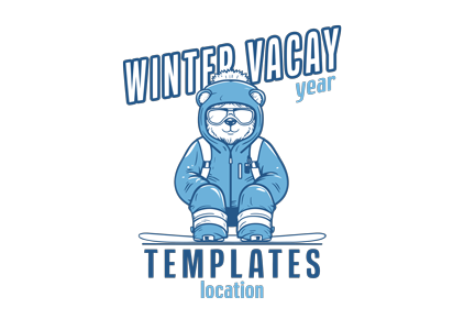 Winter Vacation t-shirt designs