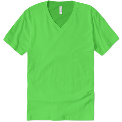 Canvas Short Sleeve V-Neck T-Shirt