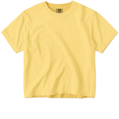 Ladies Pigment Dyed Heavyweight Boxy Tee