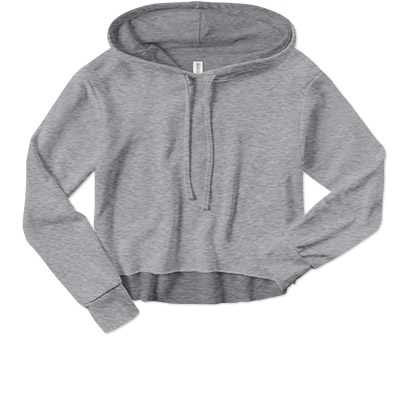 Ladies Laguna Sueded Cropped Hoodie