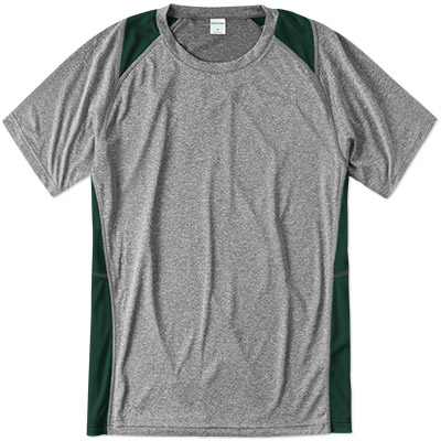 Sport Tek Colorblock Heather Performance Tee