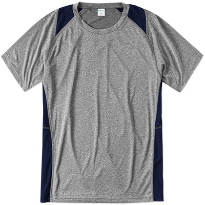 Sport Tek Colorblock Heather Performance Tee