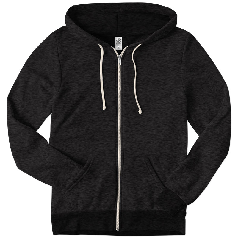 Alternative Apparel Eco Fleece Hooded Zip - Eco Black