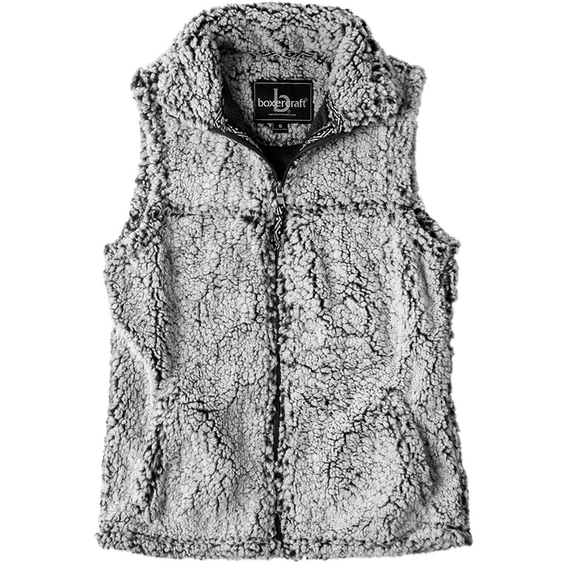 schoner Onbeleefd Moskee Custom Boxercraft Ladies Sherpa Vest - Design Online