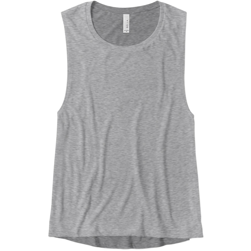 Bella Women's Flowy Muscle Tank - Athletic Heather