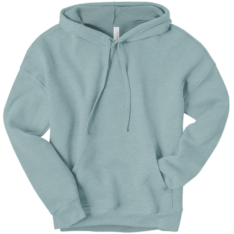 Canvas Sponge Fleece Pullover Hoodie - Heather Blue Lagoon