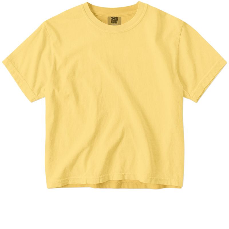 Comfort Colors Ladies Pigment Dyed Heavyweight Boxy Tee - Butter