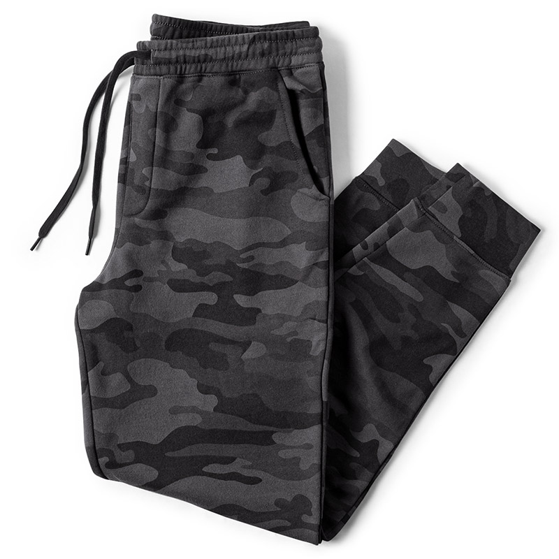 Independent Trading Midweight Fleece Sweatpants - Black Camo