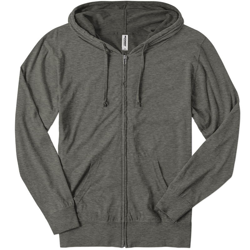 Custom Independent Trading Lightweight Jersey Hooded Zip - Design Online