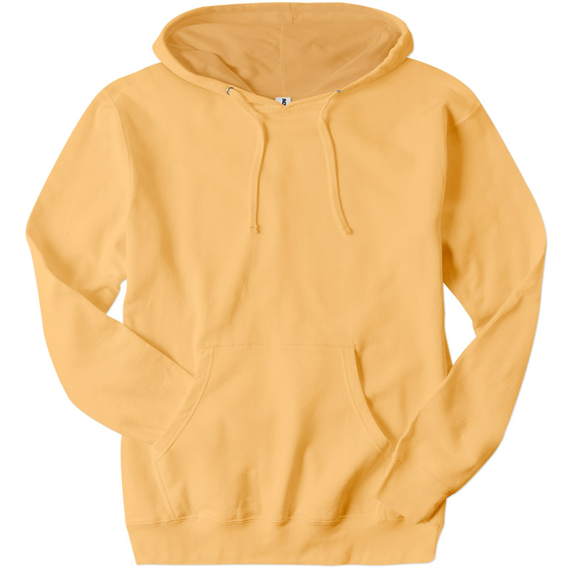 Independent Trading Midweight Pullover Hoodie - Peach