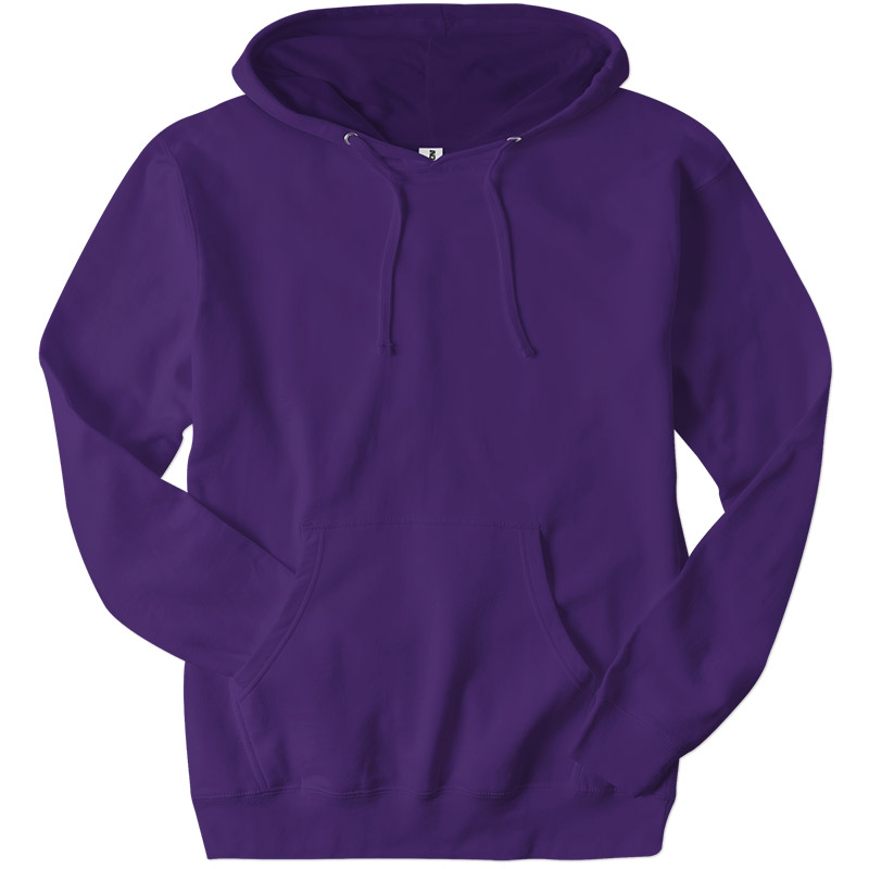 Independent Trading Midweight Pullover Hoodie - Purple