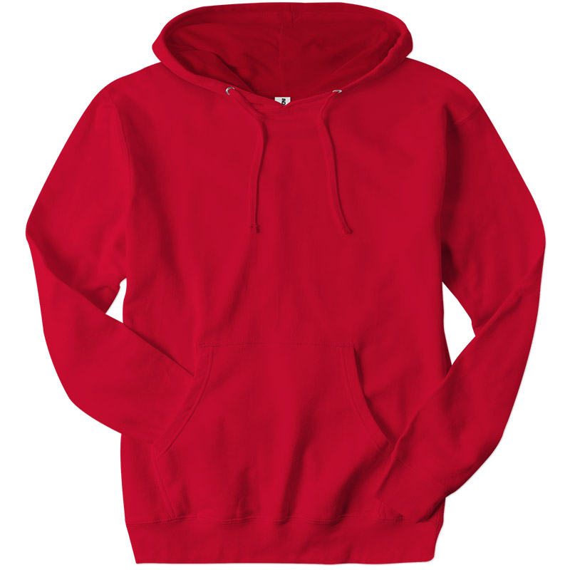 Independent Trading Midweight Pullover Hoodie - Red