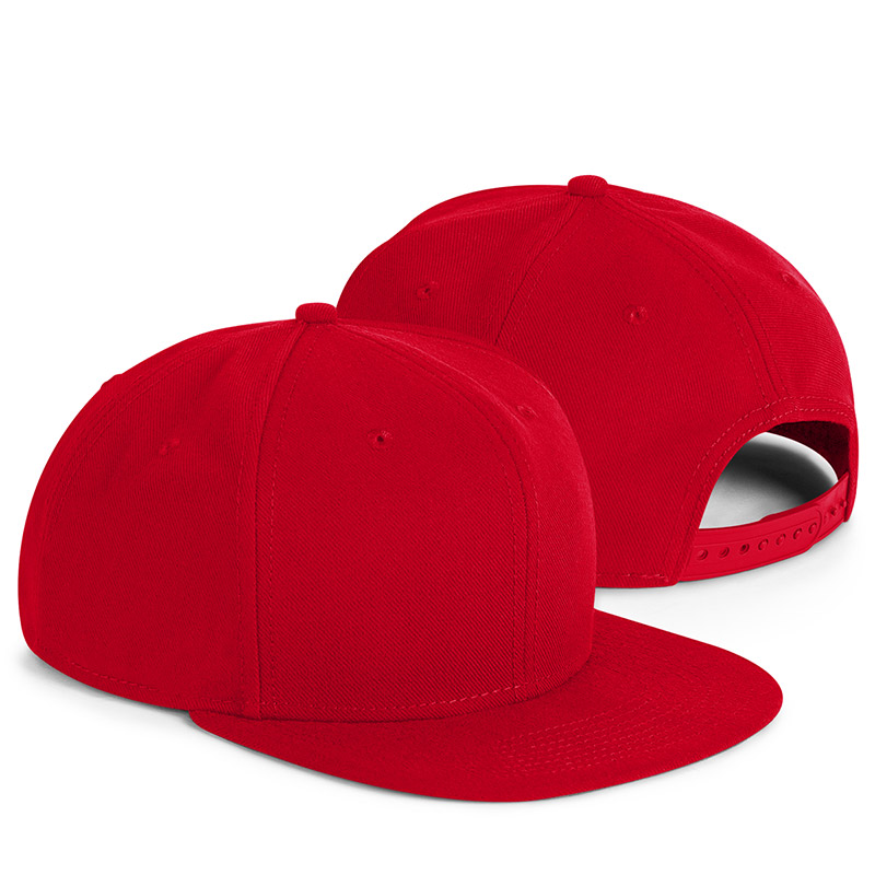 New Era Flat Bill Snapback - Scarlet