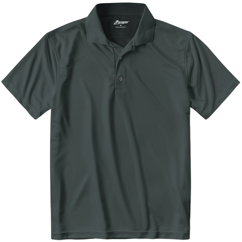 Paragon Saratoga Performance Mesh Polo - Carbon