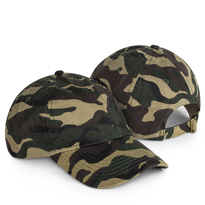 Valucap Classic Dad's Cap - Green Camo