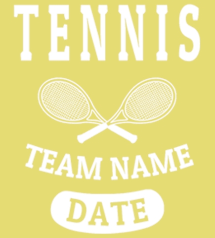 Custom Tennis T-Shirts - Design Shirts Online - UberPrints.com