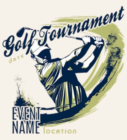 Golf t-shirt design 18