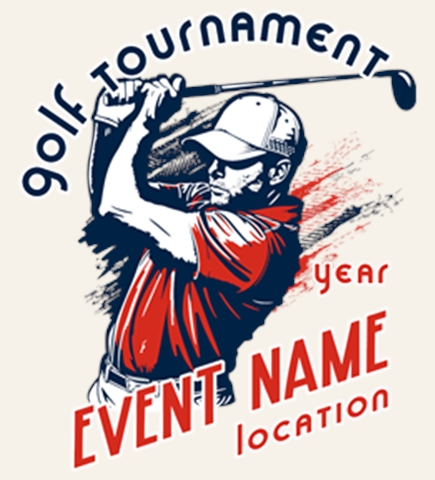 Golf t-shirt design 17