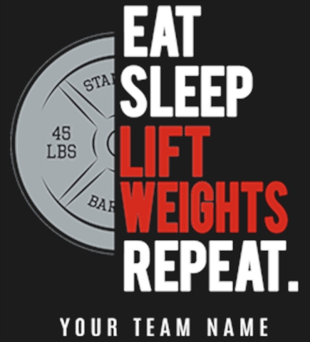 Workout t-shirt design 8